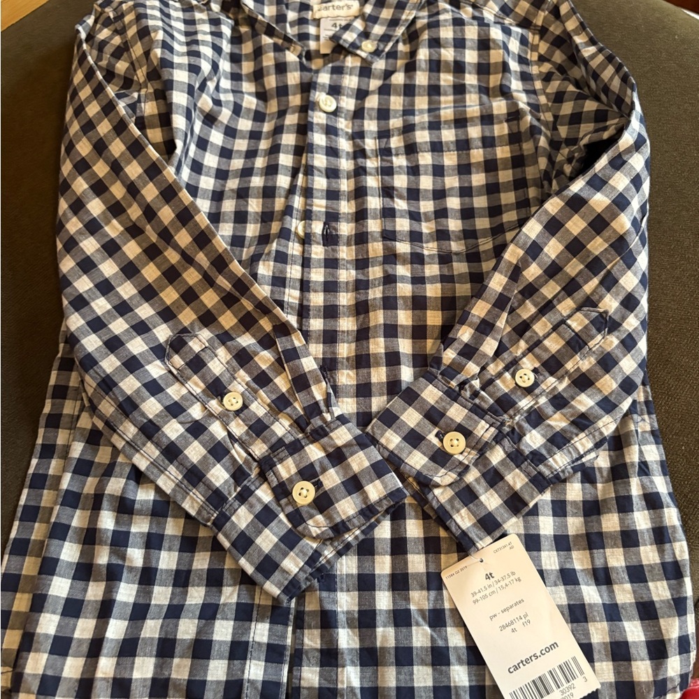 Carter's Toddler Checkered Shirt
